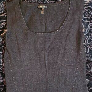 Escada Cashmere Black Sweater Tank Top/Vest